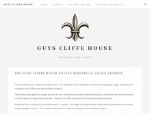 Tablet Screenshot of guyscliffehouse.co.uk